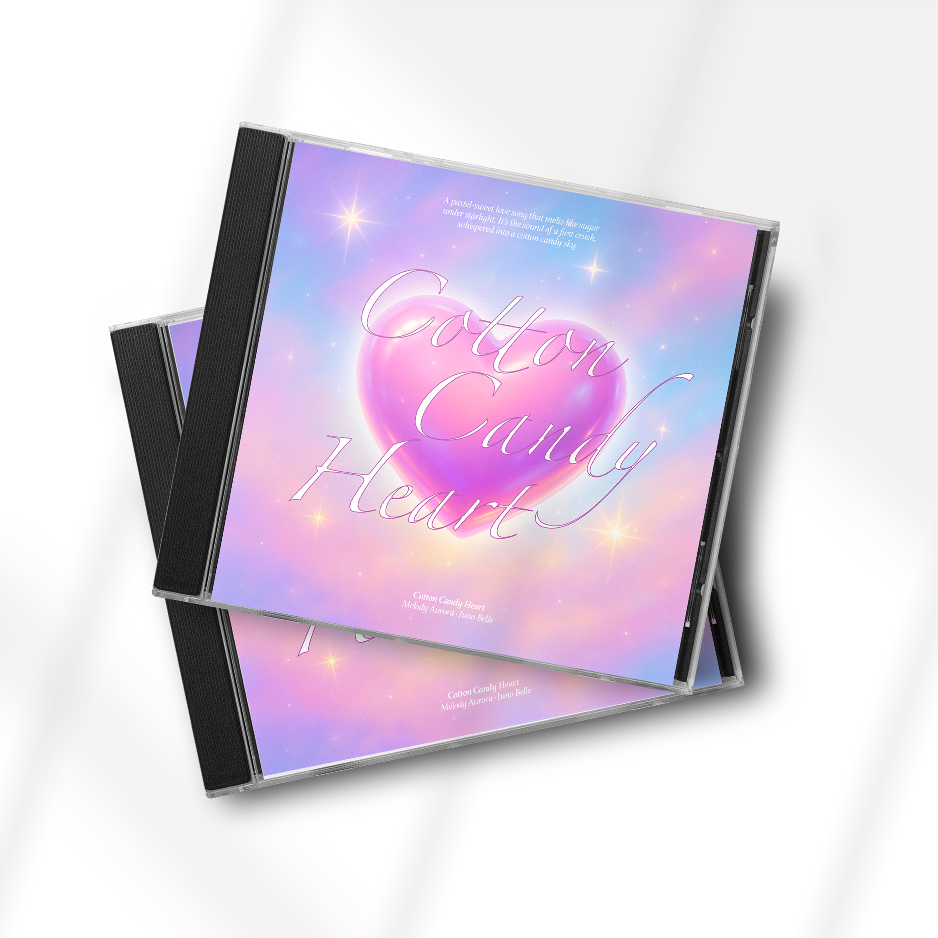 Cotton Candy Heart 코튼캔디 하트 모티브 앨범커버 클로즈업