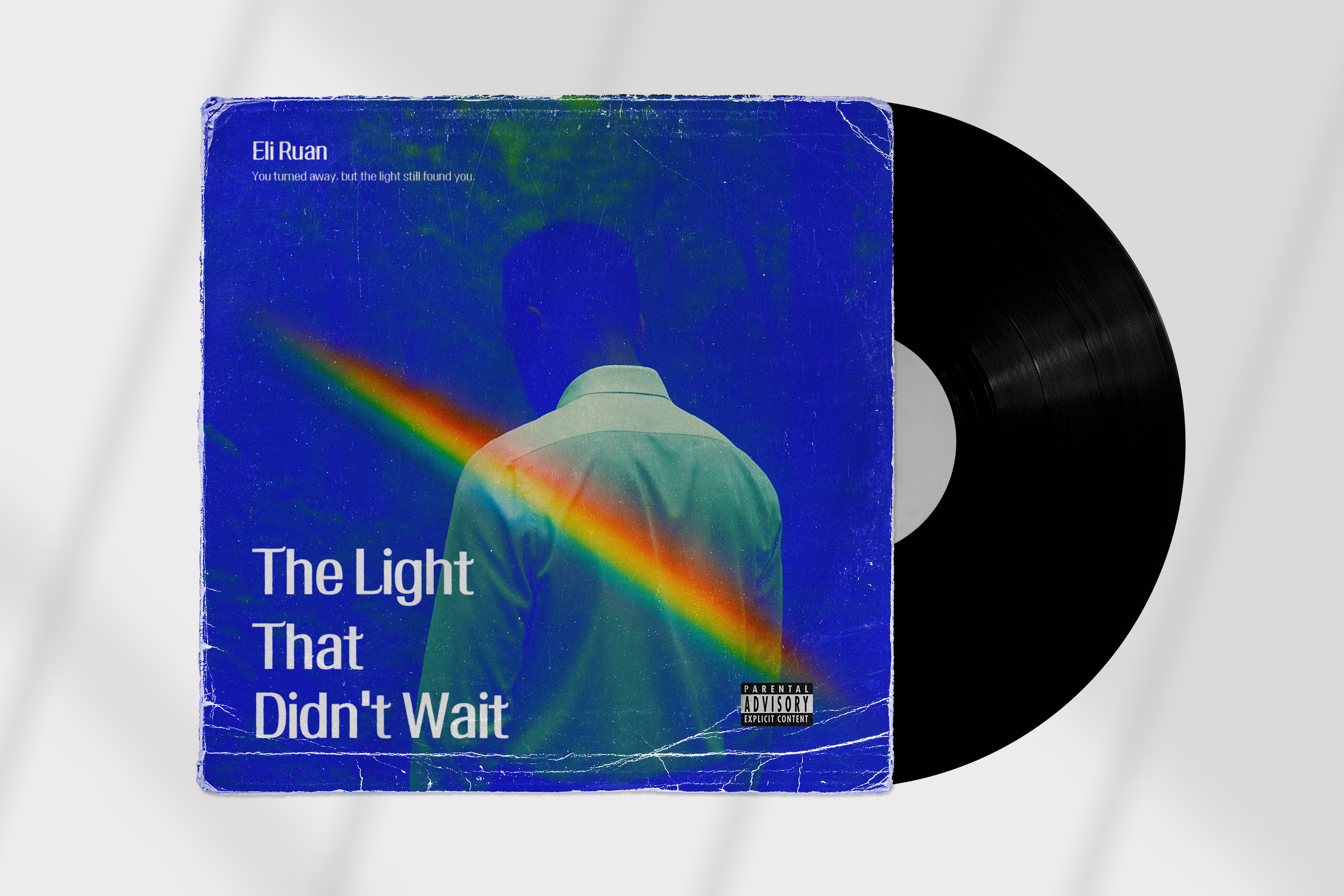 The Light That Didn’t Wait 블루 톤 감성 앨범커버 시안