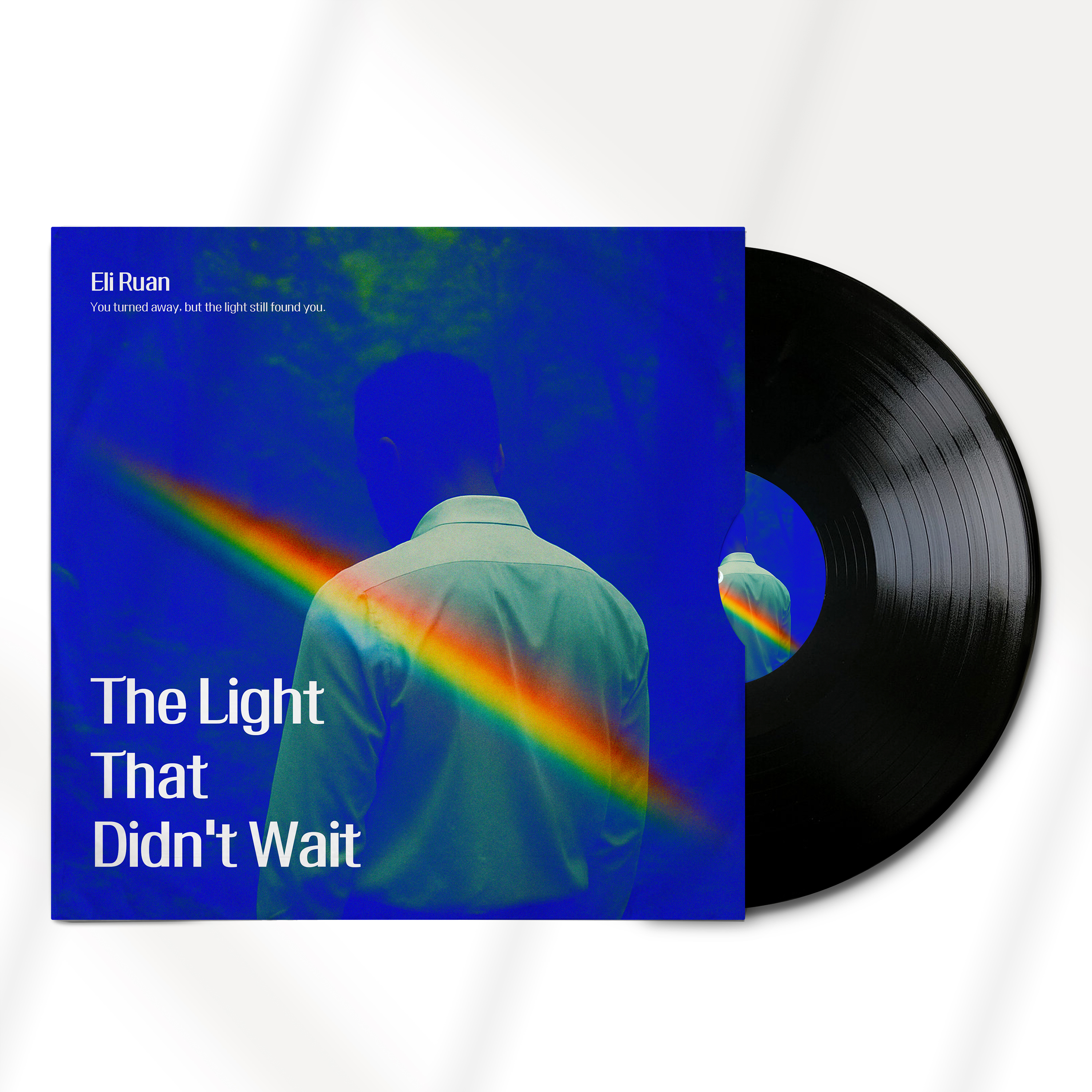 The Light That Didn’t Wait 빈티지 필름 스크래치가 들어간 앨범커버 제작본