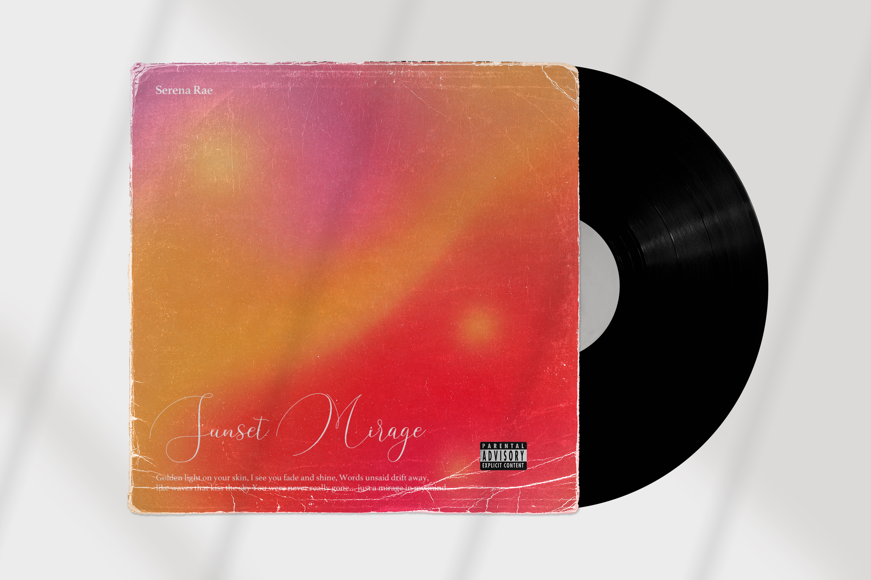 Sunset Mirage 해질녘 그라데이션 추상 앨범커버 시안
