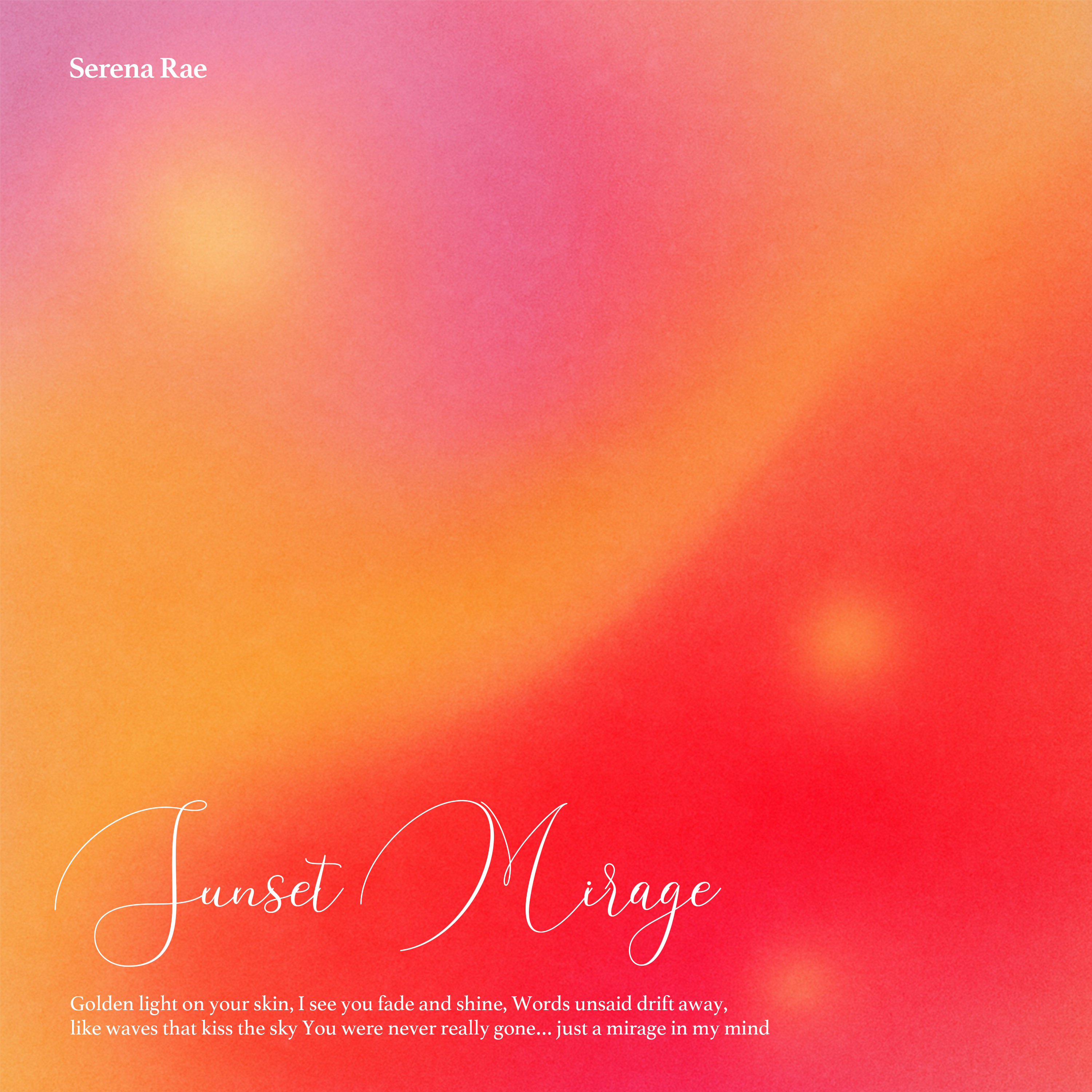 Sunset Mirage 드림 팝 추상 그라데이션 앨범커버
