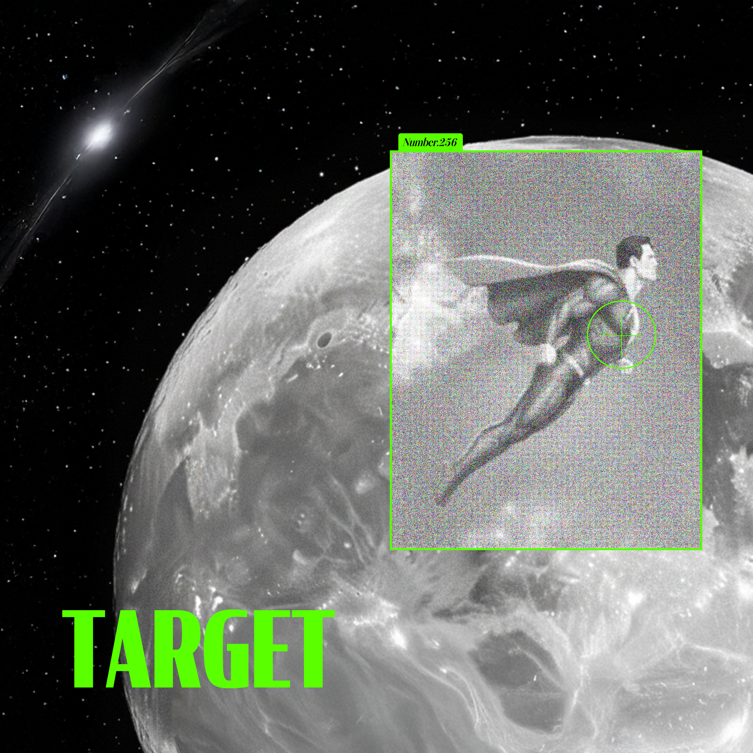 TARGET 레트로 퓨처리즘 스타일 음원커버 디자인