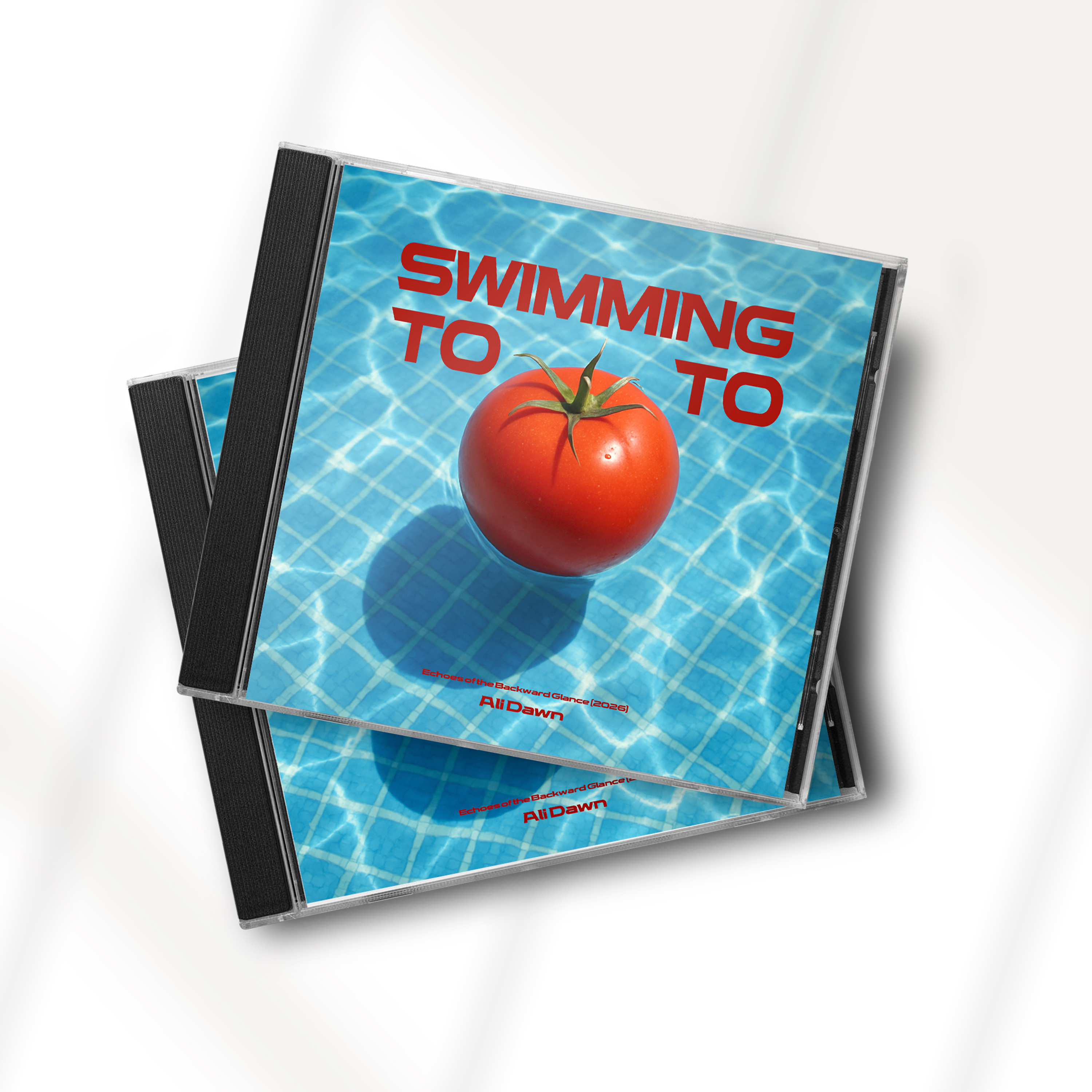 SWIMMING TOMATO 물결과 타일 패턴이 강조된 앨범커버 이미지