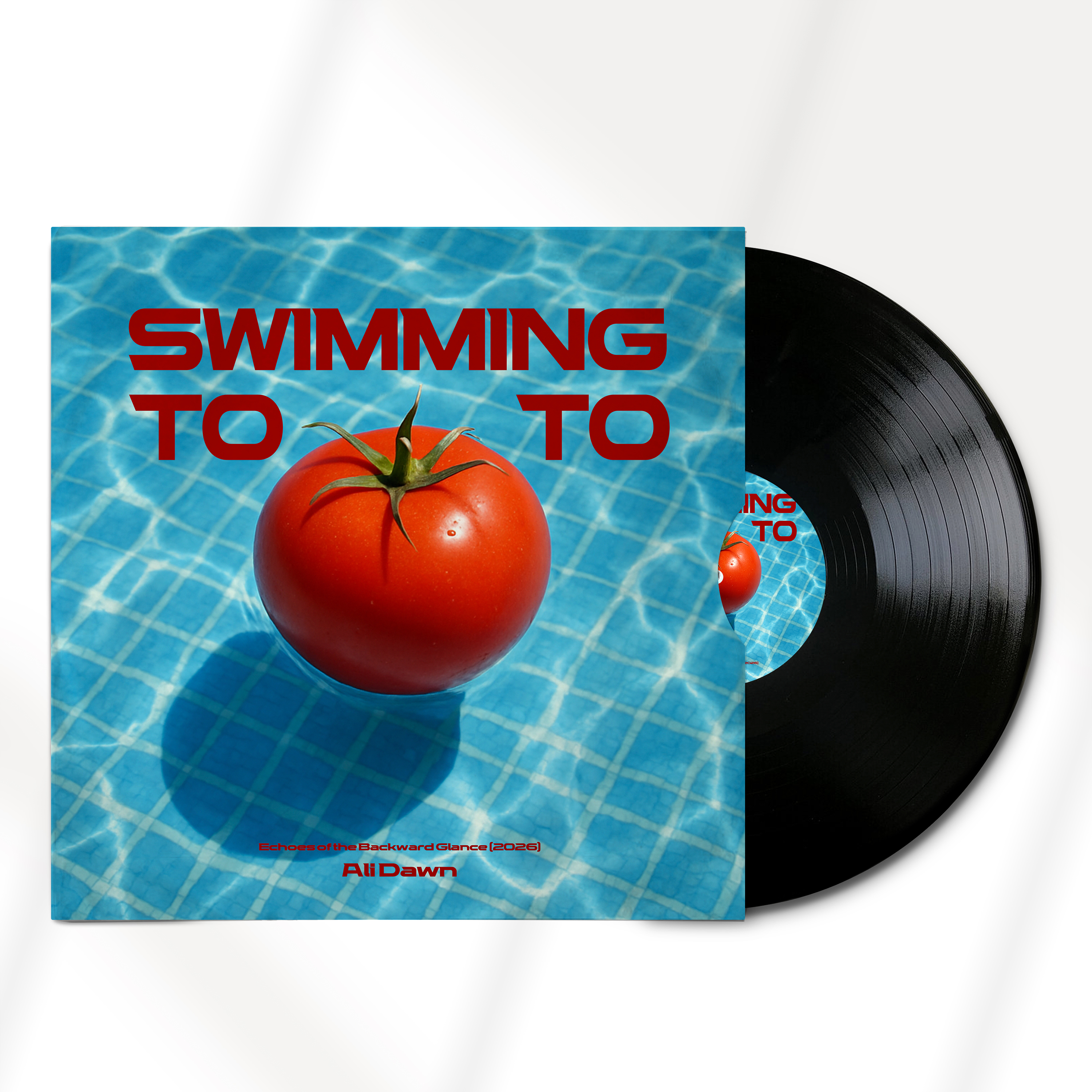 SWIMMING TOMATO 빈티지 레코드 질감을 더한 앨범 자켓 제작본
